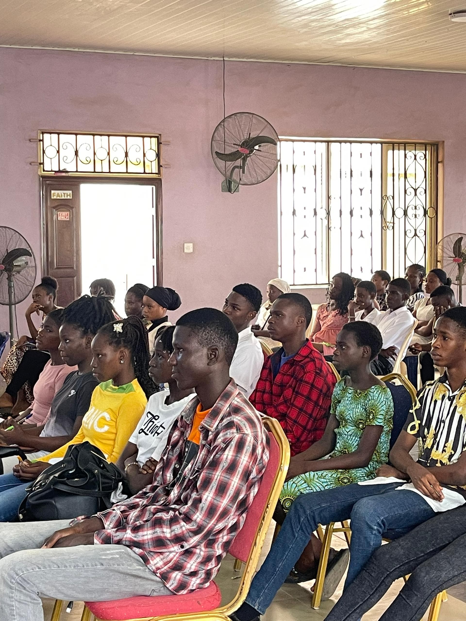 Young people gathered during an Influencers International Christian Centre programme.